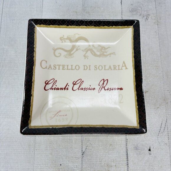 2005 Cape Craftsmen CCM1 Various Wine Labels Ceramic Square 8" Plates Set of 4 - Picture 2 of 16